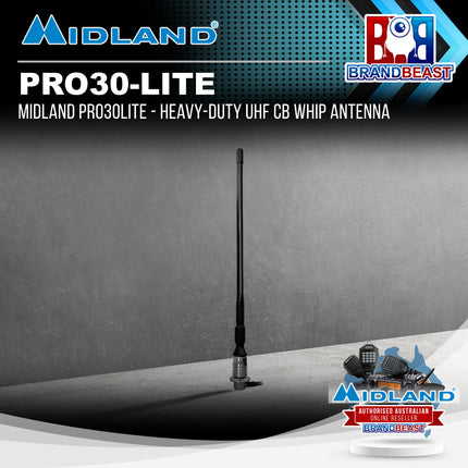 Midland PRO30LITE - Heavy-Duty UHF CB Whip Antenna