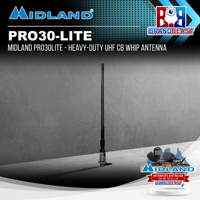 Midland PRO30LITE - Heavy-Duty UHF CB Whip Antenna