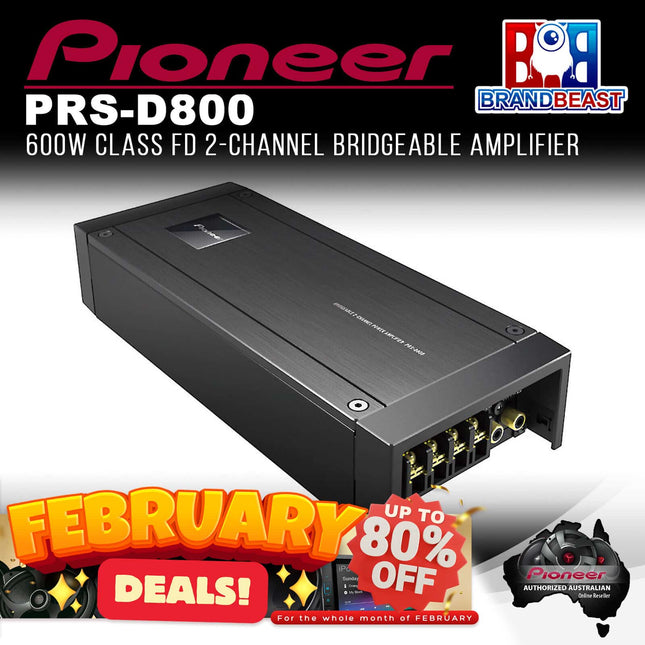 Pioneer PRS-D800 Class FD 2-Channel Bridgeable Amplifier