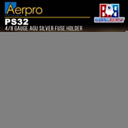 Aerpro PS32 4/8 Gauge AGU Silver Fuse Holder