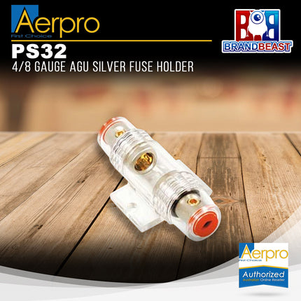 Aerpro PS32 4/8 Gauge AGU Silver Fuse Holder