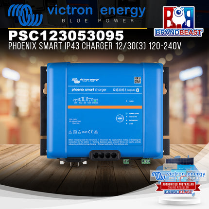 Victron Energy PSC123053095 Phoenix Smart IP43 Charger 12/30(3) 120-240V