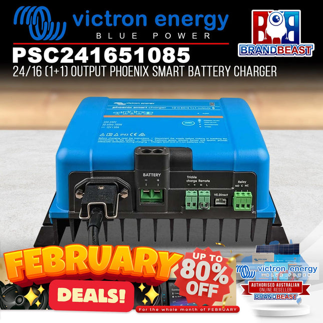 Victron Energy PSC241651085 24/16 (1+1) Output Phoenix Smart Battery Charger