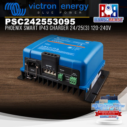 Victron Energy PSC242553095 Phoenix Smart IP43 Charger 24/25(3) 120-240V