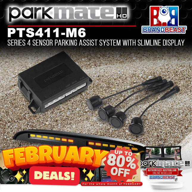 Parkmate PTS411-M6 Series 4 Sensor Parking Assist System with Slimline Display