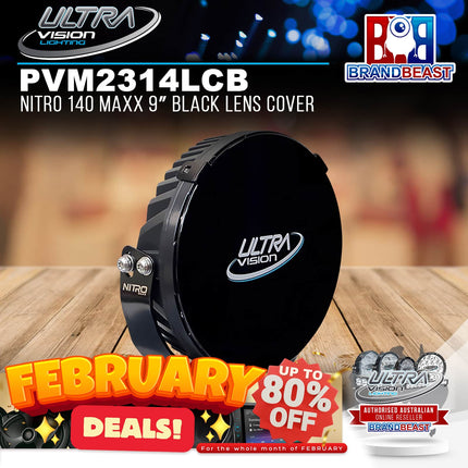 Ultra Vision Lighting PVM2314LCB Nitro 140 Maxx 9‚Ä≥ Black Lens Cover