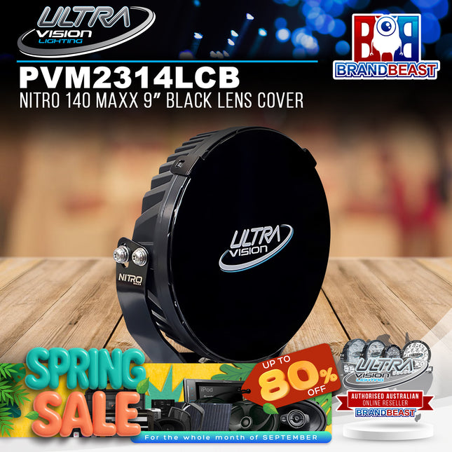 Ultra Vision Lighting PVM2314LCB Nitro 140 Maxx 9" Black Lens Cover