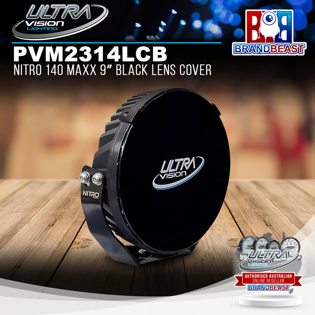 Ultra Vision Lighting PVM2314LCB Nitro 140 Maxx 9" Black Lens Cover