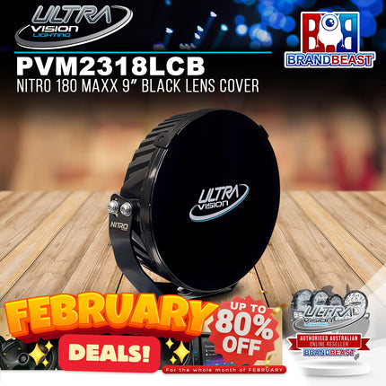 Ultra Vision Lighting PVM2318LCB Nitro 180 Maxx 9‚Ä≥ Black Lens Cover