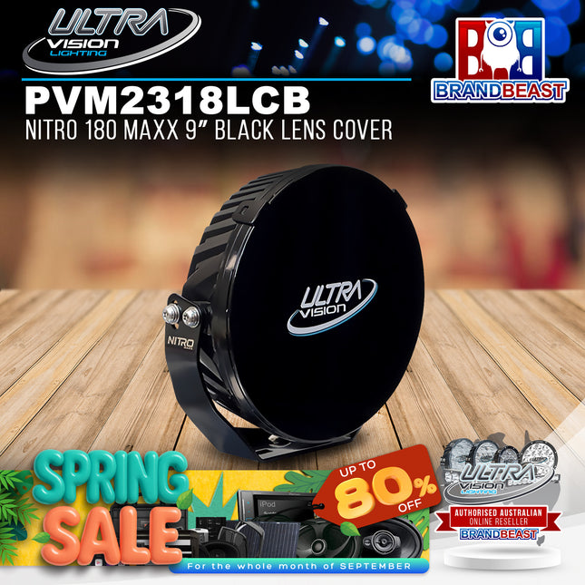 Ultra Vision Lighting PVM2318LCB Nitro 180 Maxx 9" Black Lens Cover