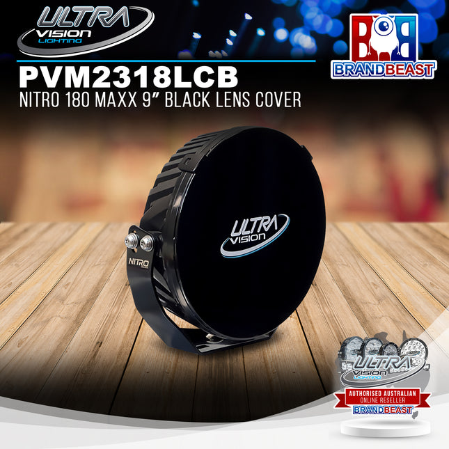 Ultra Vision Lighting PVM2318LCB Nitro 180 Maxx 9" Black Lens Cover