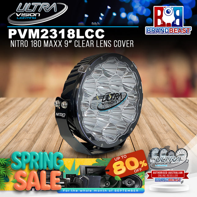 Ultra Vision Lighting PVM2318LCC Nitro 180 Maxx 9" Clear Lens Cover