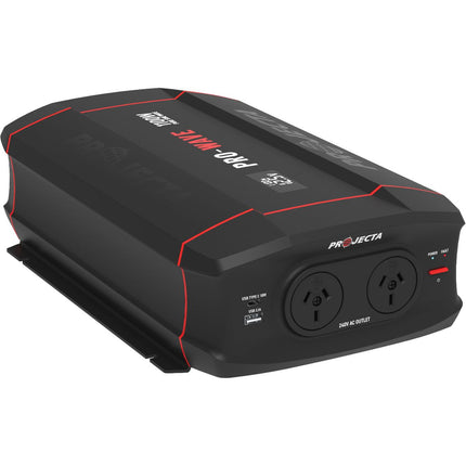 Projecta PW1100 1100W Pure Sine Wave Inverter - 12V to 240V Power Inverter with USB-A, USB-C, Remote LCD Display and Australian AS4763 Certification