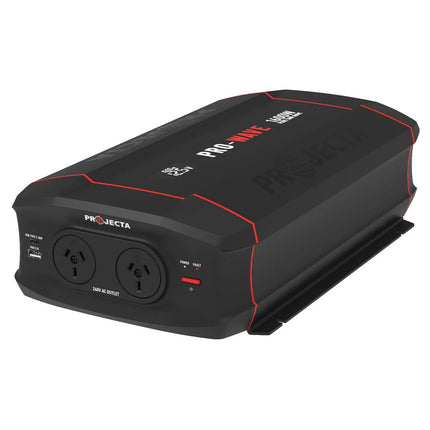 Projecta PW1600 1600W Pure Sine Wave Inverter - 12V to 240V Power Inverter with Dual AC Outlets, USB-A, USB-C, Remote LCD Display and Australian AS4763 Certification
