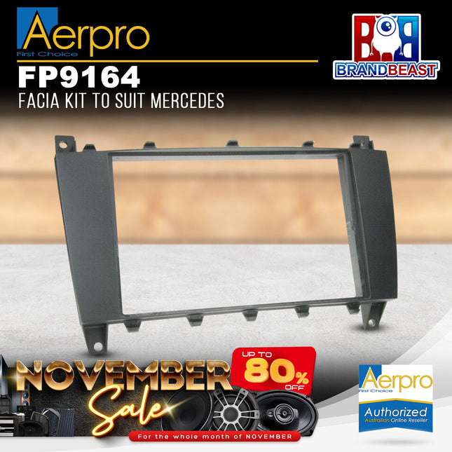 Aerpro FP9164 Double DIN Facia Kit to Suit Mercedes Vehicles