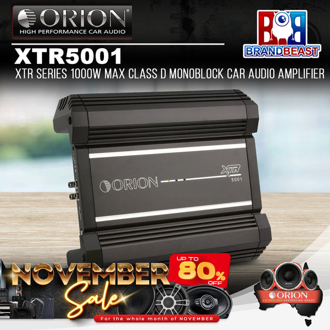 Orion XTR5001 XTR Series 1000W Max Class D Monoblock Car Audio Amplifier