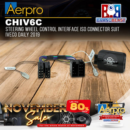 Aerpro CHIV6C Steering Wheel Control Interface Suit Iveco Daily 2019 - 202 Daily