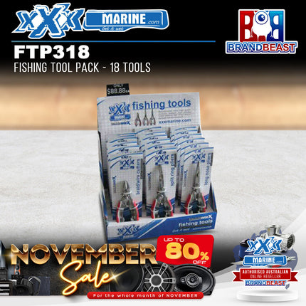 XXX Marine FTP318 Fishing Tool Pack - 18 Tools