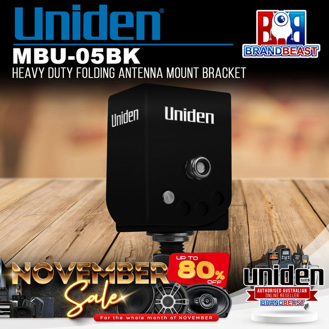 Uniden MBU-05BK Heavy Duty Folding Antenna Mount Bracket