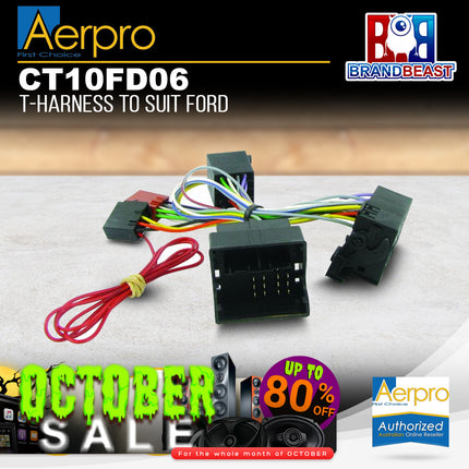 Aerpro CT10FD06 T-Harness to Suit Ford