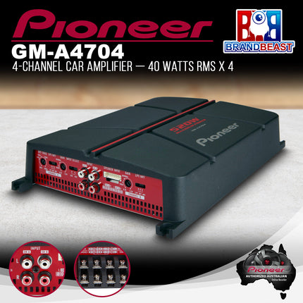 Pioneer GM-A4704 520W 4-Channel Bridgeable Amplifier