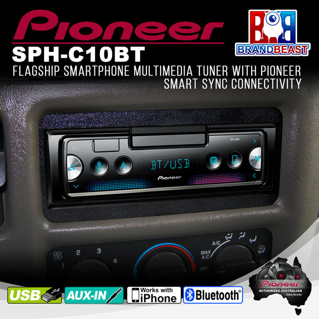 Pioneer SPH-C10BT Flagship Smartphone Multimedia Tuner with Pioneer Smart Sync