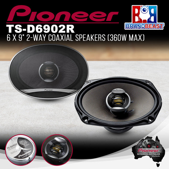 Pioneer TS-D6902R 360W 6x9&quot; 2 Way Coaxial Speakers