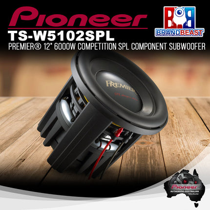 Pioneer TS-W5102SPL Premier¬Æ 12&quot; 6000W Competition SPL Component Subwoofer