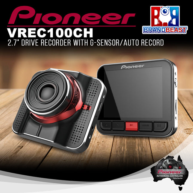 Pioneer VREC-100CH 2.7‚Äù Drive Recorder with G-Sensor/Auto Record