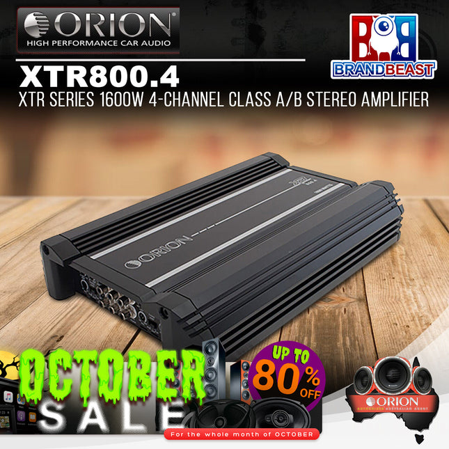 Orion XTR800.4 XTR Series 1600W 4-Channel Class A/B Stereo Amplifier