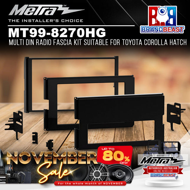 Metra MT99-8270HG Multi DIN Radio Fascia Kit for Toyota Corolla Hatch