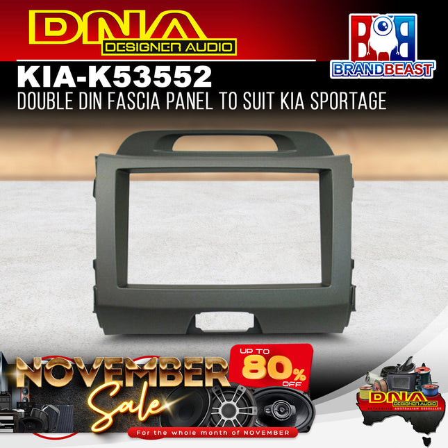 DNA KIA-K53552 Double DIN Fascia Panel to Suit Kia Sportage