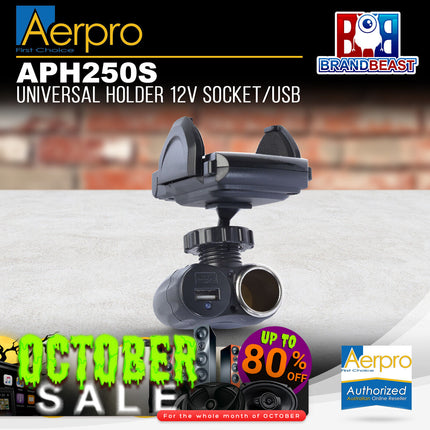 Aerpro APH250S 12V Universal Holder Socket / USB