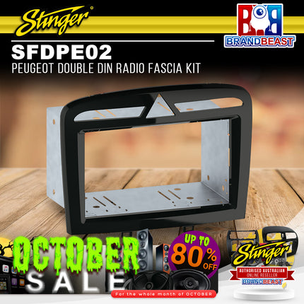 Stinger SFDPE02 Peugeot Double DIN Radio Fascia Kit