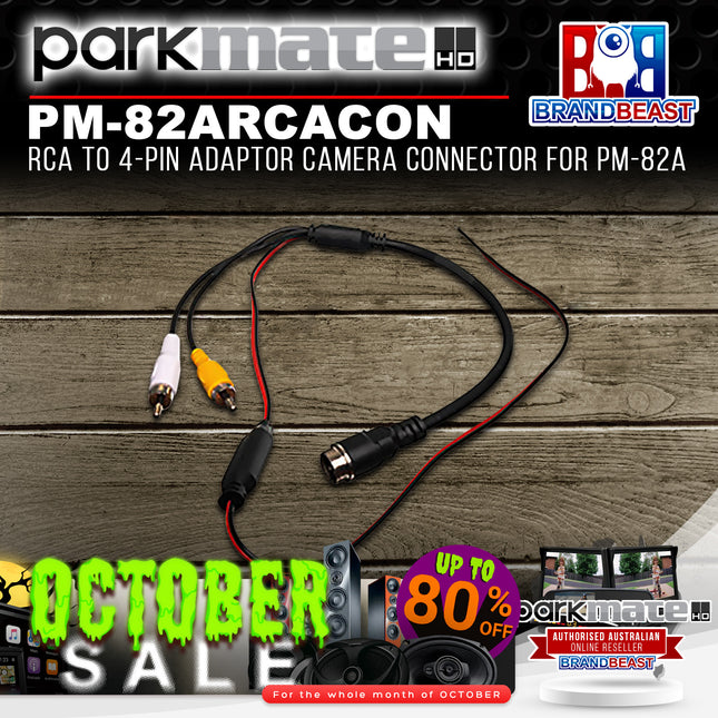 Parkmate PM-82ARCACON RCA To 4-Pin Adaptor Camera Connector For PM-82A