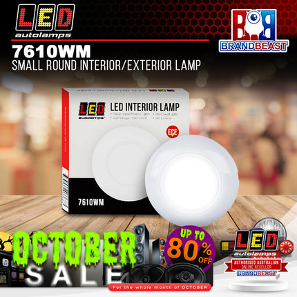 LED Autolamps 7610WM Small Round Interior/Exterior Lamp