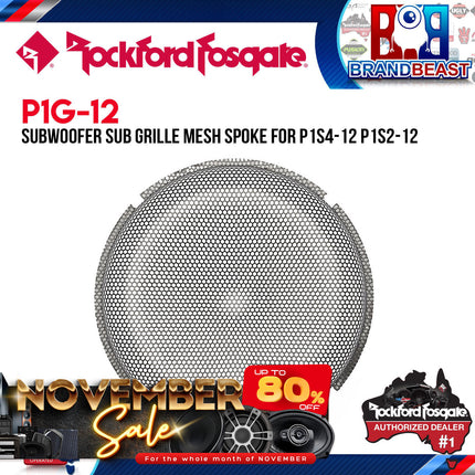 Rockford Fosgate P1G-12 12" Stamped Mesh Grille Insert