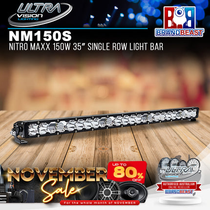 Ultra Vision Lighting NM150SCLB4 Nitro Maxx 150W 35" Single Row Light Bar (4500K)