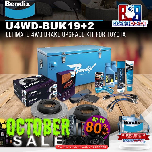 Bendix U4WD-BUK19+2 Ultimate 4WD Brake Upgrade Kit for Toyota