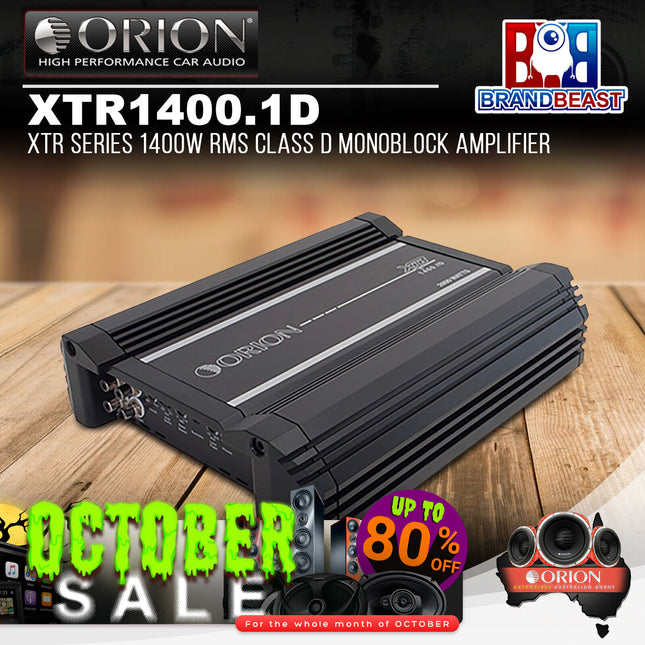 Orion XTR1400.1D XTR Series 1400W RMS Class D Monoblock Amplifier