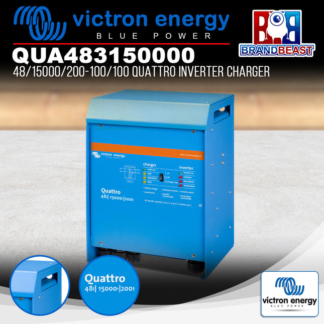 Victron Energy QUA483150000 48/15000/200-100/100 Quattro Inverter Charger