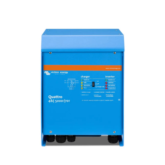 Victron Energy QUA485021010 48/5000/70-100/100-S Quattro Inverter Charger