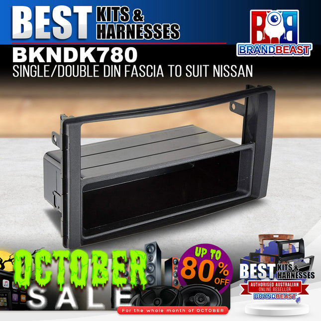 BestKits BKNDK780 Double DIN Radio Fascia Kit To Suit Nissan Navara/Cube