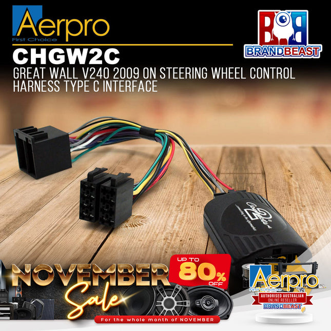 Aerpro CHGW2C Steering Wheel Control Harness Suit Great Wall V200/V240