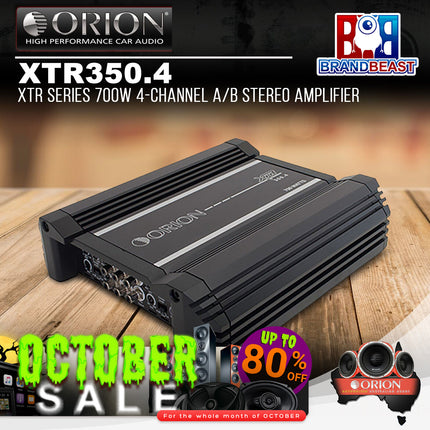 Orion XTR350.4 XTR Series 700W 4-Channel A/B Stereo Amplifier