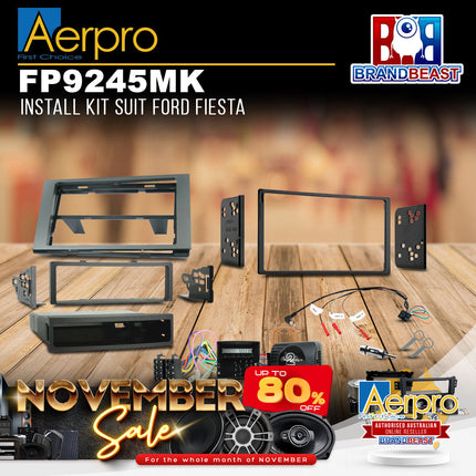 Aerpro FP9245MK Single/Double DIN Install Kit Suit Ford Fiesta/Focus 2005 - 2008
