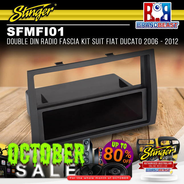 Stinger SFMFI01 Double DIN Radio Fascia Kit Suit Fiat Ducato 2006 - 2012