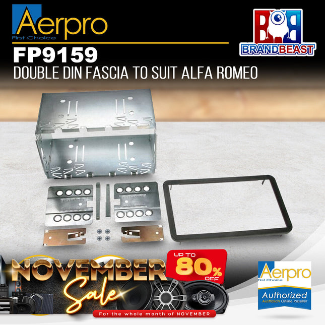 Aerpro FP9159 Double DIN Facia Kit to Suit Alfa Romeo 159/Spider/Brera