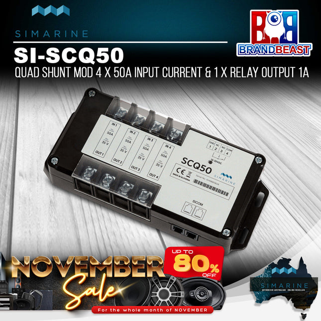 Simarine SI-SCQ50 50A Active Quad Shunt for Pico Battery Monitor
