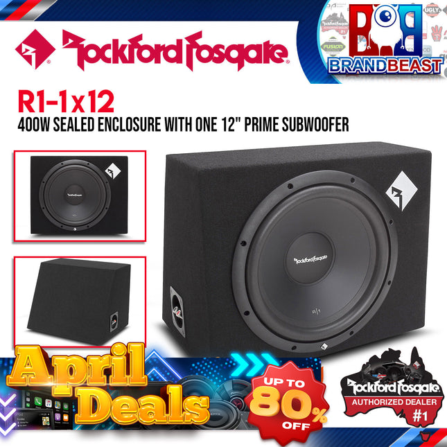 Rockford Fosgate R1-1X12 Prime Single 12‚Äù 200 Watt Loaded Enclosure